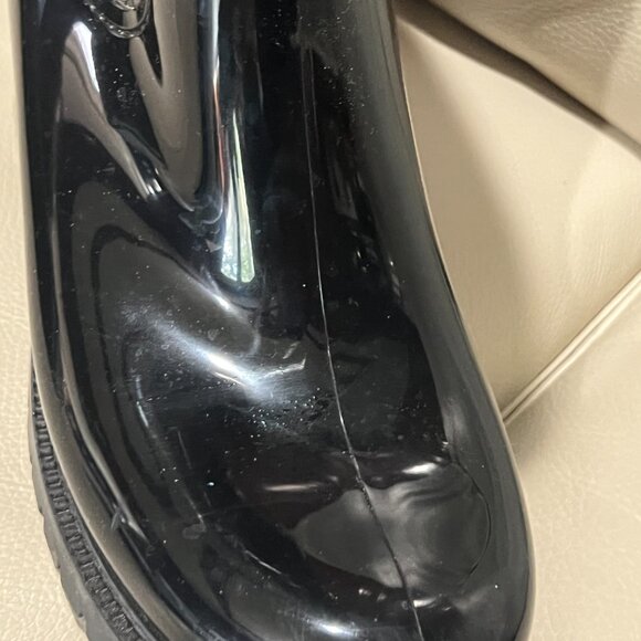 Louis Vuitton Black Monogram Rain Boots, Size EU 38 - Picture 4 of 9